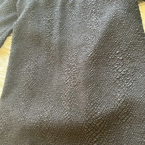 like new Yoana Baraschi black crepe mesh detailed scoop neck zip up dress size S - Picture 3 of 12